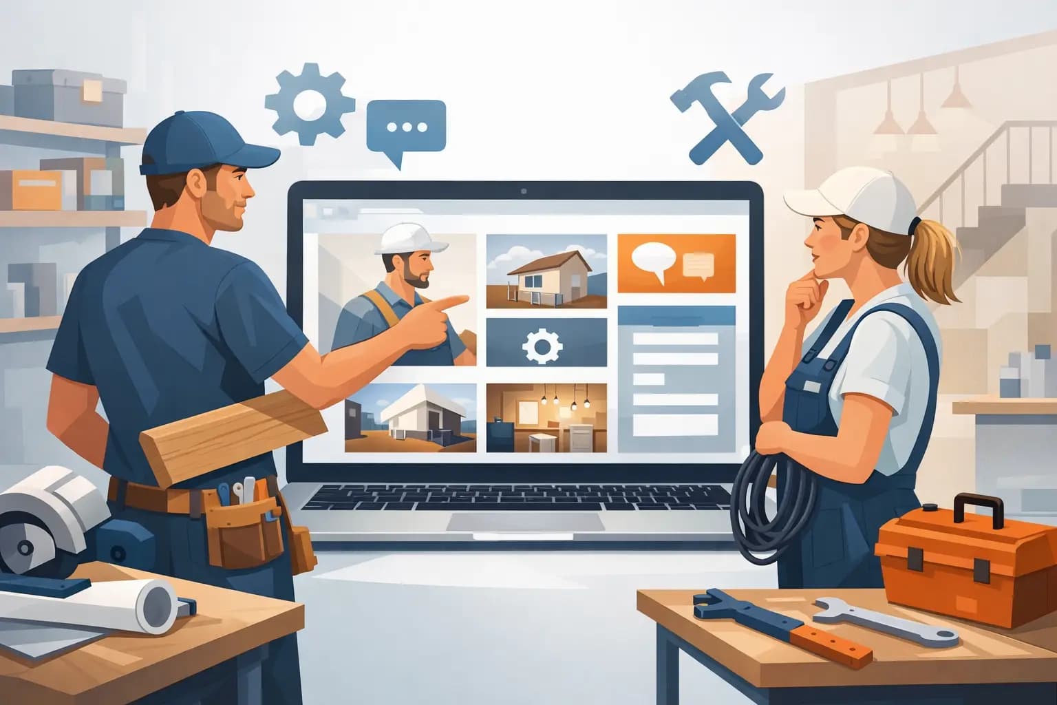 Beste Website-Elemente für Handwerksbetriebe